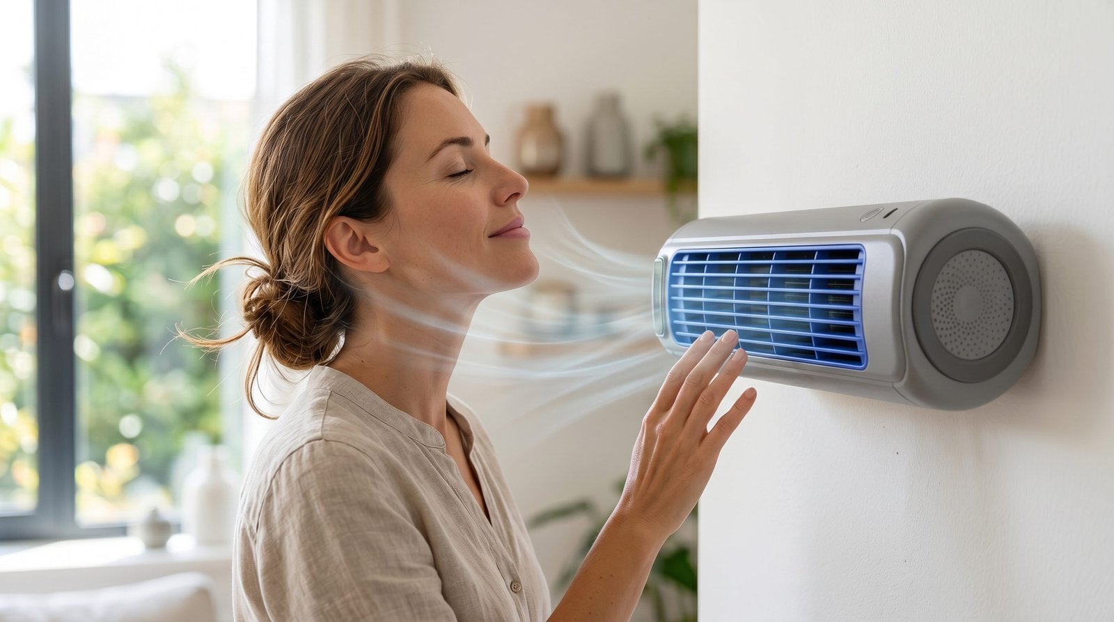 Feel your space drop to a comfortable temperature in minutes